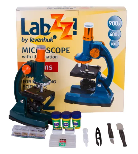 Microscope for children with experiment kit Levenhuk LabZZ M2 Microscope 100x-900x