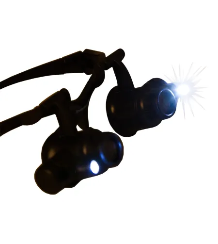 Levenhuk Zeno Vizor G4 PLUS Palielināmais stikls & Brilles ar Apgaismojumu (10-25x)