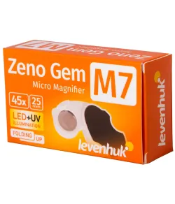 Levenhuk Zeno GeM M7 PLUS (45x) + UV Kabatas Lupa ar Apgaismojumu
