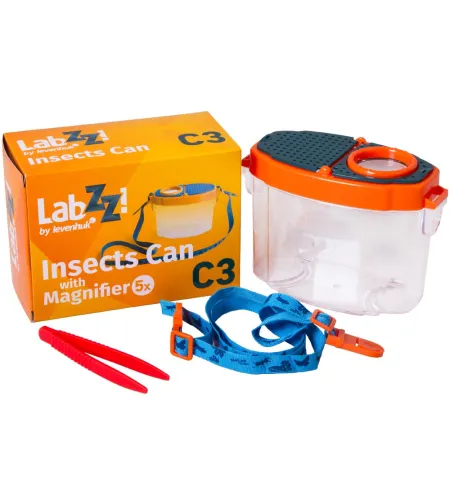 Insektu Trauks ar lupu Levenhuk LabZZ C3 PLUS