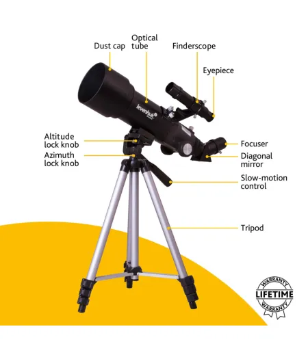 Telescope Levenhuk Skyline Travel 70 70/400 <140x with backpack