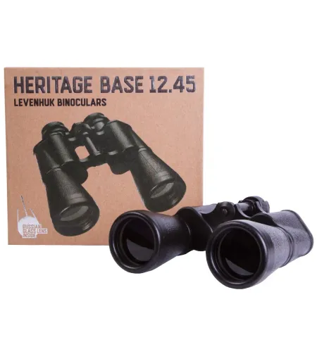 Levenhuk Heritage BASE 12x45 Бинокль оптическое стекло BK10