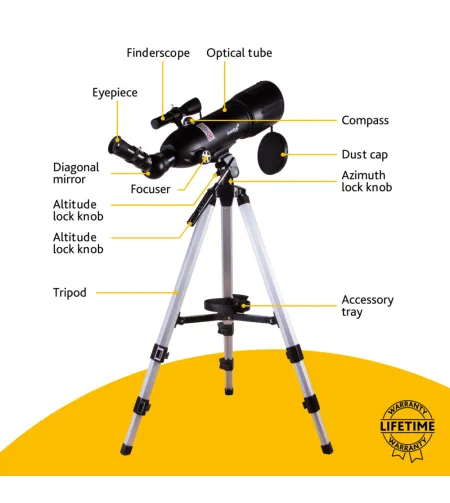 Teleskoop Levenhuk Skyline Travel 80 80/400 >160x with bag kotiga