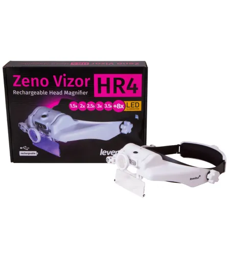 Levenhuk Zeno Vizor HR4 Head Rechargeable Magnifier 1/1.5/2/2.5/3.5 x