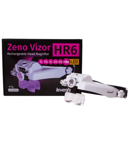 Levenhuk Zeno Vizor HR6 Head Rechargeable Magnifier 1.5x/2x/2.5x/3x/3.5x/8x