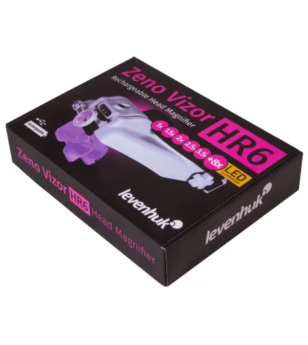 Levenhuk Zeno Vizor HR6 Head Rechargeable Magnifier 1.5x/2x/2.5x/3x/3.5x/8x
