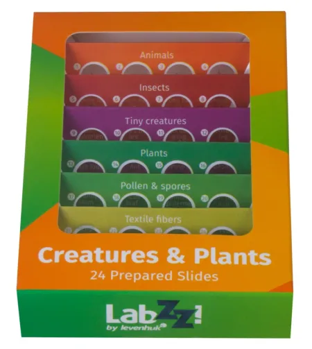 Paruoštas skaidrių rinkinys Levenhuk LabZZ CP24 Būtybės ir augalai