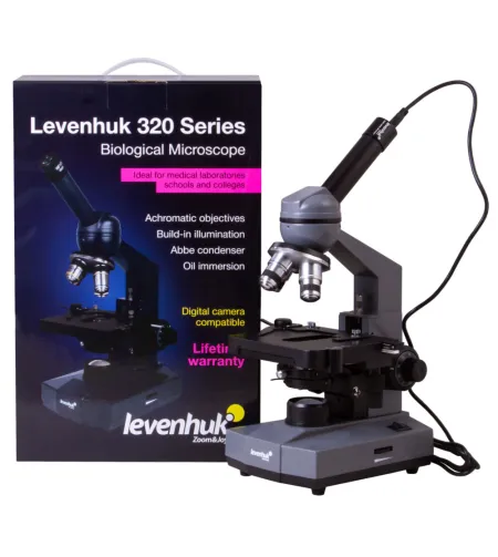 Digitaalne monokulaarne mikroskoop Levenhuk D320L BASE 3M