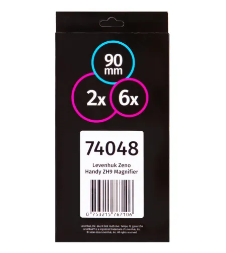 Levenhuk Handy ZH9 Magnifier 90mm 2x-6x