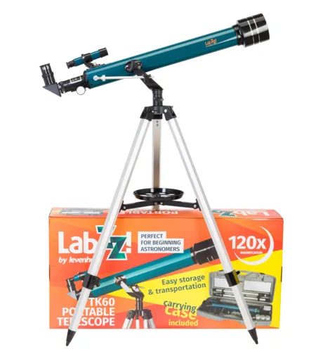 Teleskops Levenhuk LabZZ TK60 ar cieto koferi