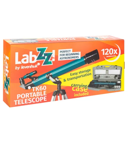 Teleskops Levenhuk LabZZ TK60 ar cieto koferi