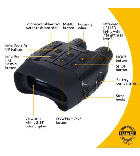 Levenhuk Halo 13x Digitaalne öönägemisbinoklid