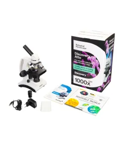 Discovery Atto Polar microscope with book