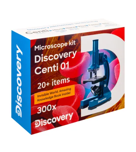 Mikroskoop, Discovery Centi 01, 100x-300x, koos raamatuga