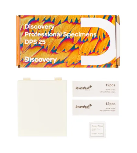 Mikropreparātu komplekts Discovery Prof DPS 25. "Bioloģija, putni u.c."