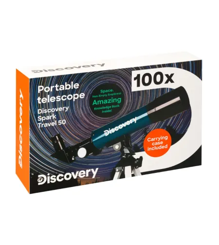 Discovery Spark Travel 50/360 Teleskops ar grāmatu (EN)