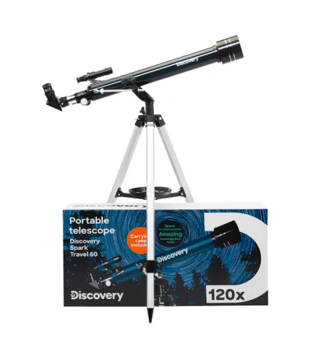 (EN) Discovery Spark Travel 60 Telescope with book