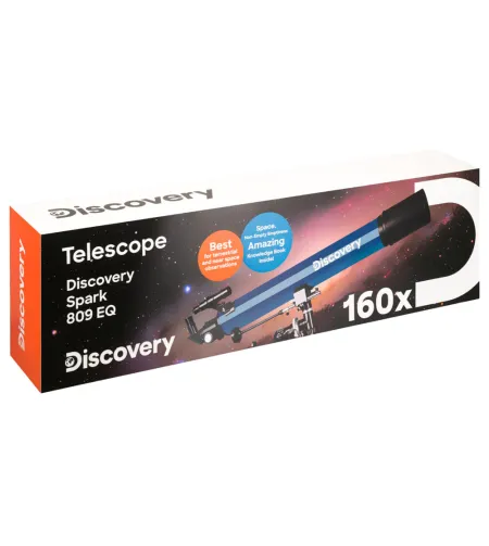 Teleskopas su knyga Discovery Spark 809 EQ (RU)