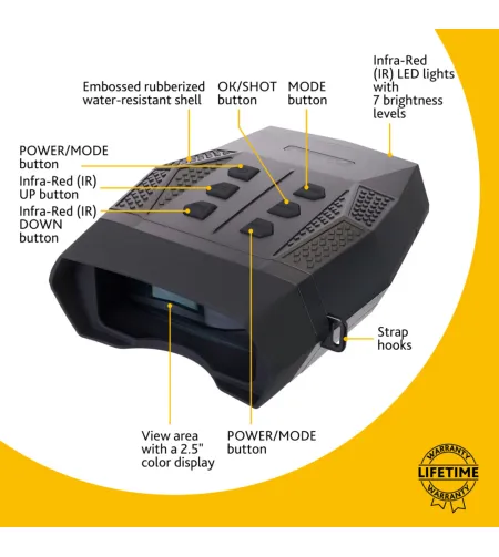 "Levenhuk Halo 13x PLUS" skaitmeniniai naktinio matymo žiūronai