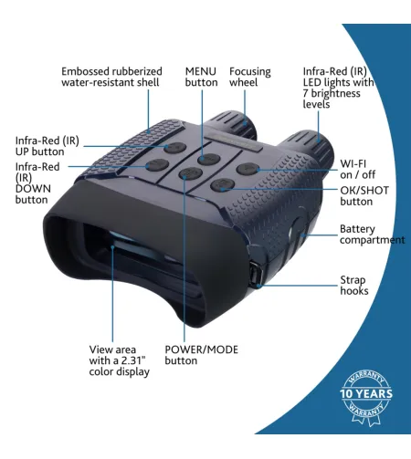 Discovery Nakts binoklis BL20 ar statīvu