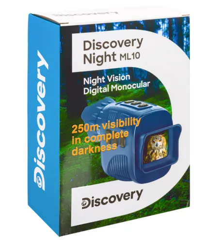 Levenhuk Discovery Night ML10 skaitmeninis naktinio matymo monokuliaras su trikoju
