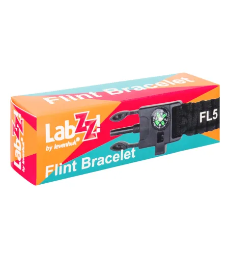 Levenhuk LabZZ FL5 melnā krāsā Rokas sprādze ar kramu