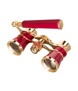 Levenhuk Broadway 325E Lorgnette Opera Glasses red