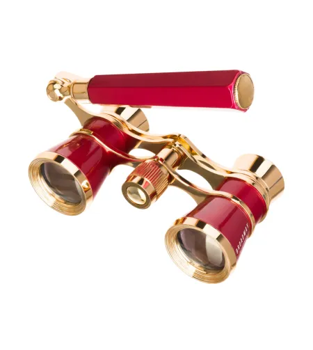 Levenhuk Broadway 325E Lorgnette Opera Glasses red