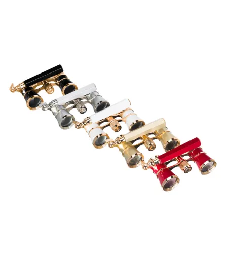 Levenhuk Broadway 325E Lorgnette Opera Glasses silver