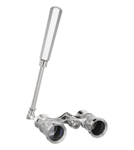 Levenhuk Broadway 325E Lorgnette Opera Glasses silver