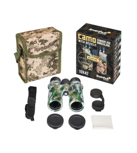 Бинокль Levenhuk Camo Dots 10x42 с сеткой