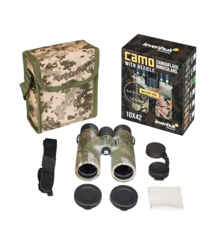Бинокль Levenhuk Camo Dots 10x42 с сеткой