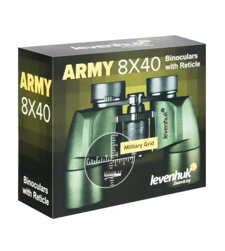Бинокль Levenhuk Army 8x40 с сеткой
