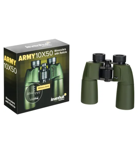 Бинокль Levenhuk Army 10x50 с сеткой