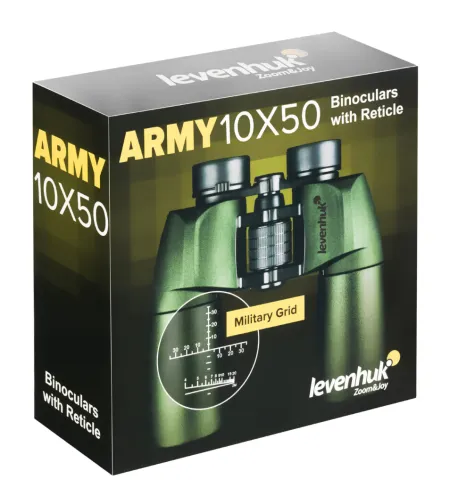 Бинокль Levenhuk Army 10x50 с сеткой