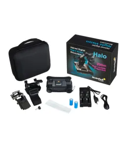 Levenhuk Halo NVB10 digitālais nakts redzamības binoklis, ar ķiveres stiprinājumu