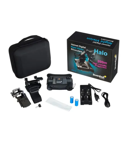 Levenhuk Halo NVB10 skaitmeninis naktinio matymo žiūronas su šalmo laikikliu