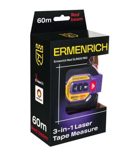 Ermenrich Reel SLR600 PRO 3-in-1 Laser Tape Measure