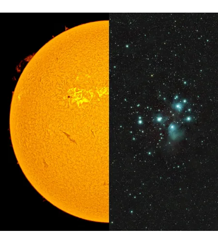LUNT LS60MT/B600FT Многоцелевой телескоп ED для наблюдения за Солнцем и ночным небом