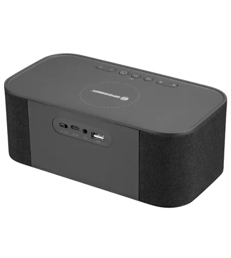 BRESSER Bluetooth kõlar äratuskella ja juhtmevaba laadimisfunktsiooniga