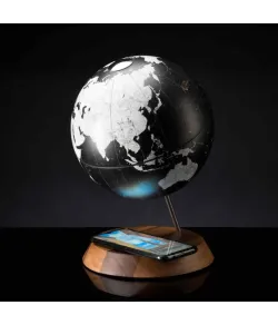 Desk globe Zoffoli with integrated wireless charging Bridge Black