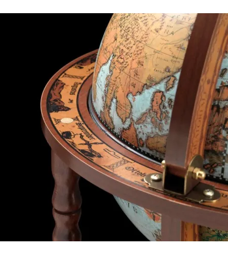 Elegantne baarigloobus Zoffoli ratastega Minerva Blue Ocean