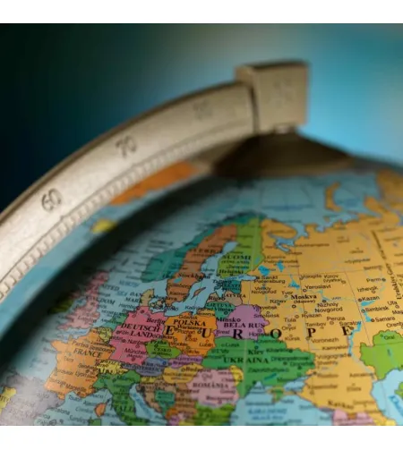 Educational desk globe James Cook