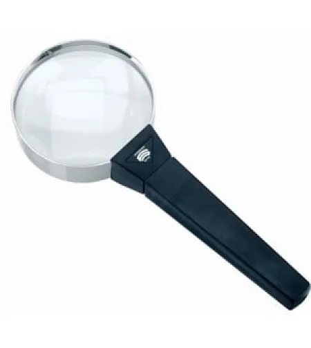 Schweizer didinamasis stiklas Handlupe Basic-Line FORTE, 10D/3,5x/Ø75mm, bikonvex