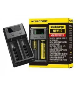 Nitecore Intellicharger i2 Jauns 2-slotu litija jonu NiMH universālais akumulatora lādētāj