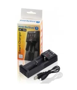 Everactive UC-100 viedais lādētājs 1x Li-Ion/LiFePo4/Ni-MH akumulatora lādētājs