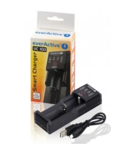 Everactive UC-100 viedais lādētājs 1x Li-Ion/LiFePo4/Ni-MH akumulatora lādētājs