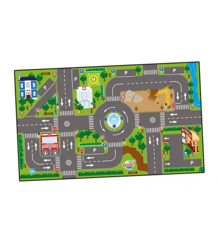 Игровой коврик Playmat City Buki из мягкой ткани