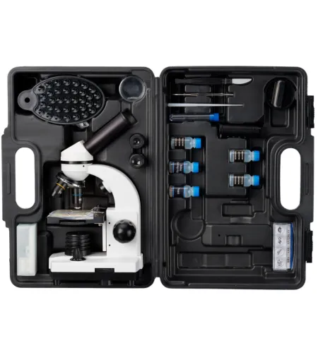 Mikroskopas BRESSER JUNIOR Biolux SEL Student su kietų dėklu