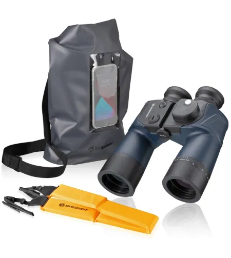 BRESSER 7x50 BinoSail burāšanas binoklis ar kompasu